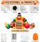 8FT Thanksgiving Inflatables Decorations, Turkey and Vegetables Blow Up with LED Lights for Autumns Fall Happy Thanksgiving Festival Outside Indoor Outdoor Lawn Holiday Décor Harvest.